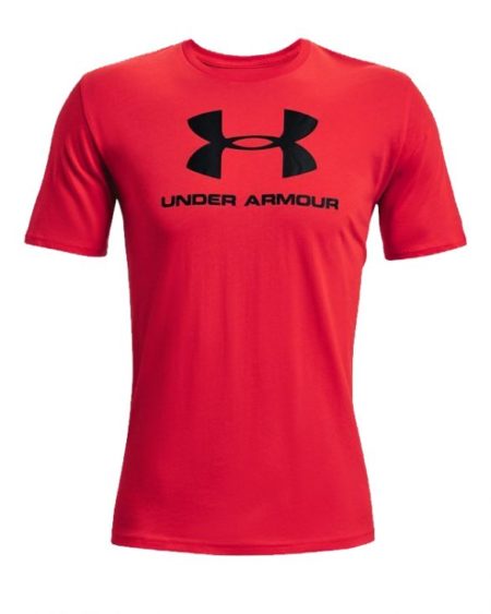 Under Armour Red Logo Tee