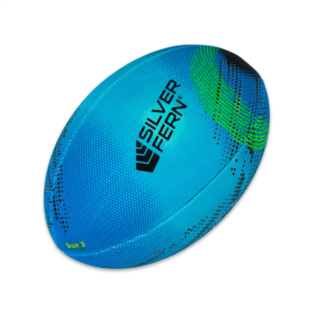 Silver Fern Astro Rugby Ball Blue