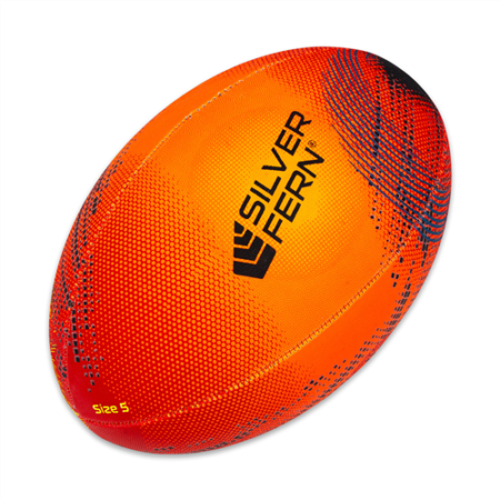 Silver Fern Astro Rugby Ball Orange