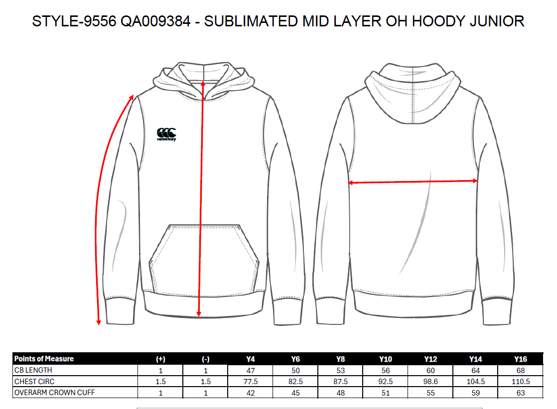 SERSC Rugby Junior hoodie - Image 3
