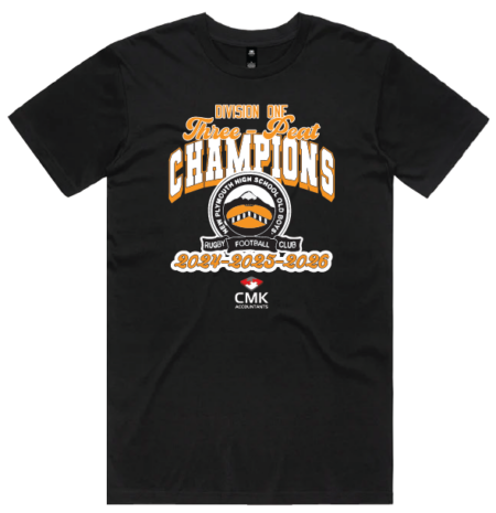 NPOB Rugby Div 1 BLACK 3-peat winners tee